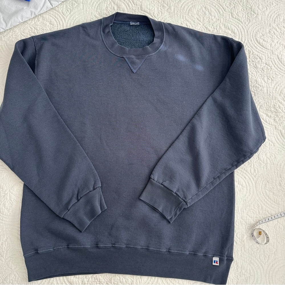 Russell Athletic Men's Crewneck Sweatshirt - Dark Blue Charcoal